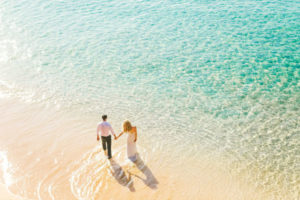 ensaios de casamento na praia