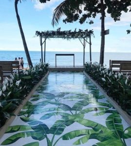 Casamento Gabriela Pugliesi e Erasmo Viana, na praia de Trancoso, Bahia.