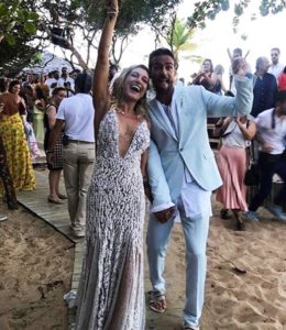 Casamento Gabriela Pugliesi e Erasmo Viana, na praia de Trancoso, Bahia.