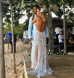 Casamento Gabriela Pugliesi e Erasmo Viana, na praia de Trancoso, Bahia.