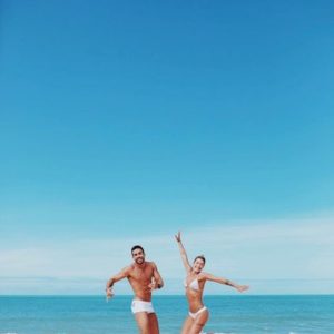 Casamento Gabriela Pugliesi e Erasmo Viana, na praia de Trancoso, Bahia.