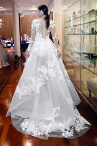 Vestido de noiva da coleção Nas Nuvens de Lucas Anderi