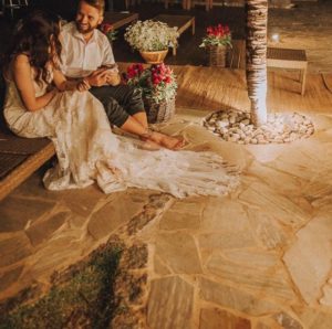 renovação de votos de Taciele Alcolea, casamento na praia