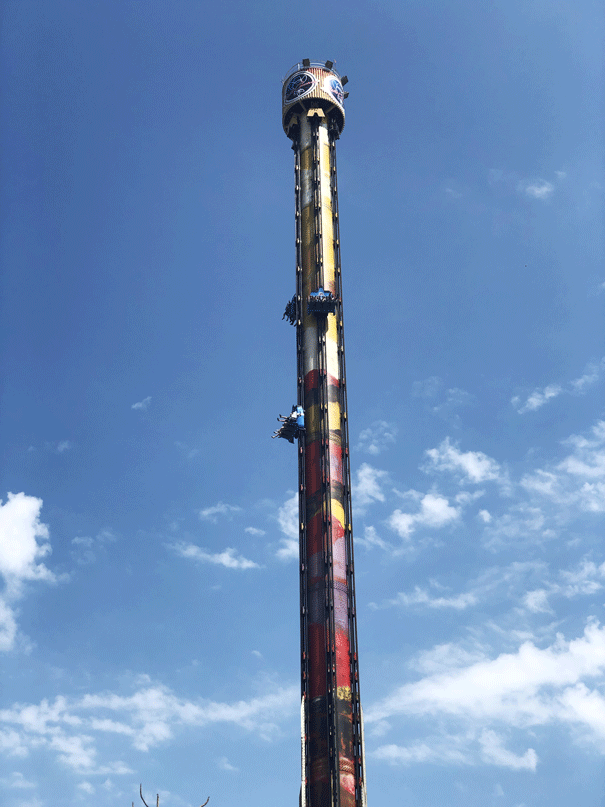 viagem em santa catarina, parque de diversões beto carrero world, big tower