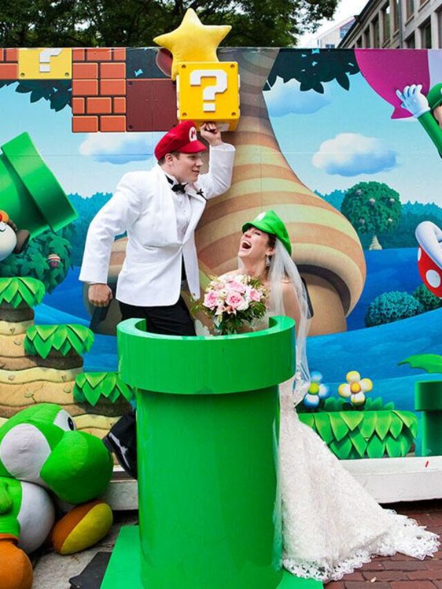 Casamento inspirado em Mario Bros