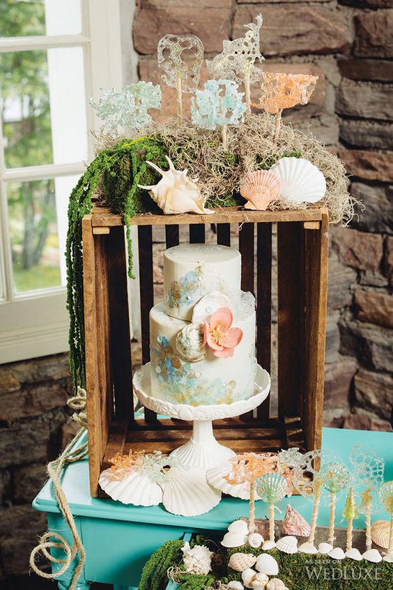 casamento temático de sereia